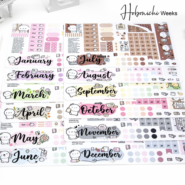 2027 monthly kits for hobonichi weeks