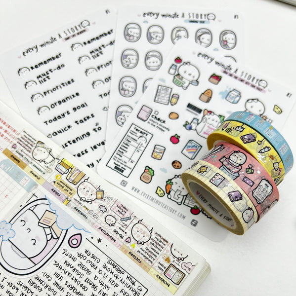 PRE-SALE washi #5! Planning time Beanie washi
