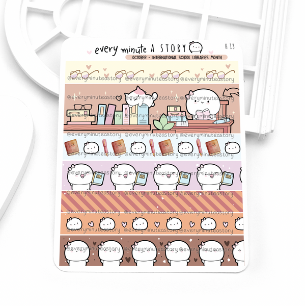 2024 monthly deco stickers matching washi strips