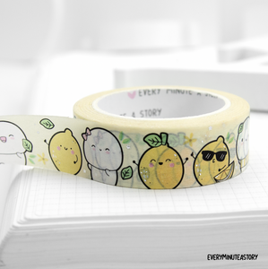 Squeeze the day lemon washi -Limited Stock! Limit 2/customer
