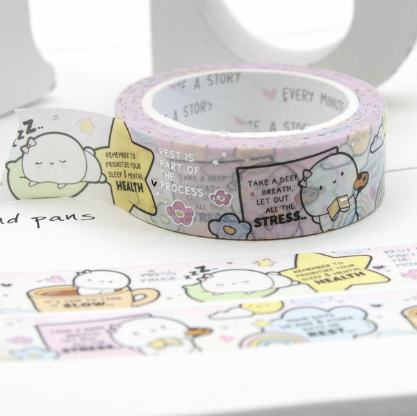 Press Pause- Rest Beanie washi - Limit 1/order