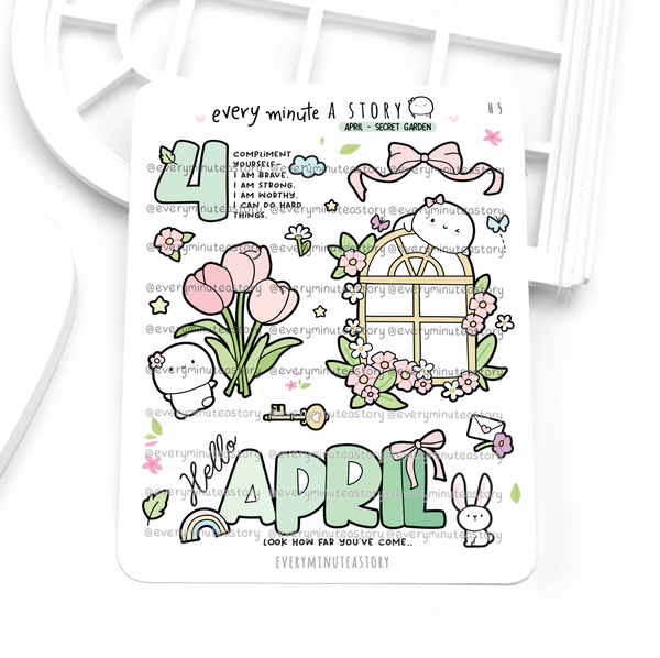 2026 monthly deco stickers