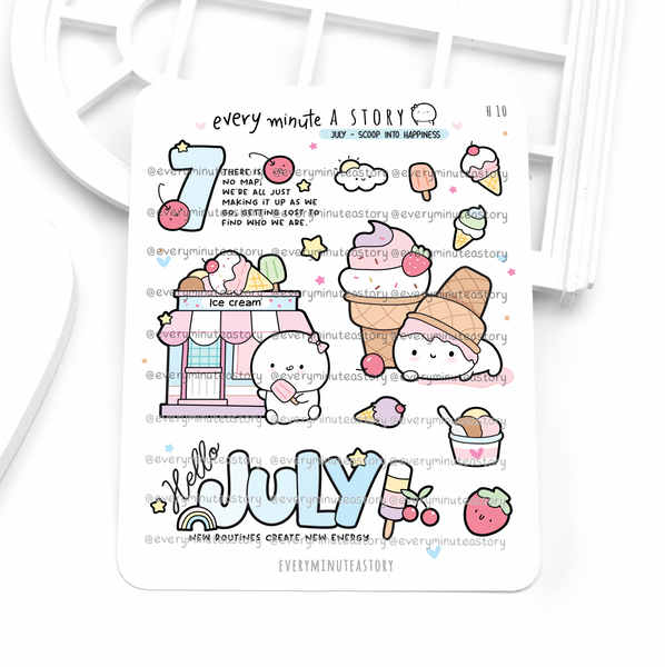 2026 monthly deco stickers