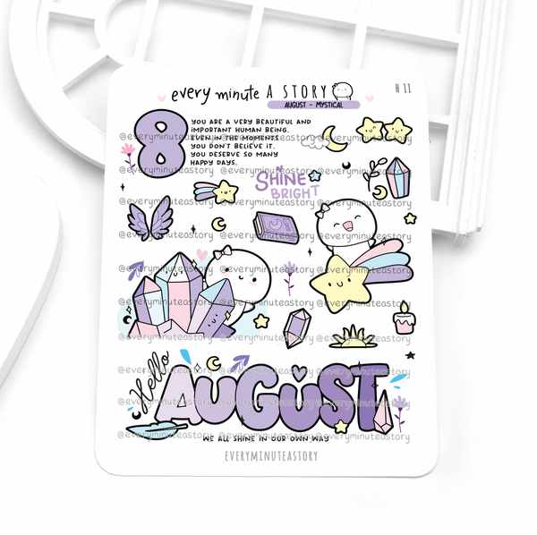 2026 monthly deco stickers