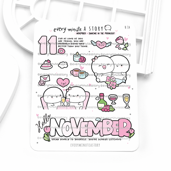 2026 monthly deco stickers