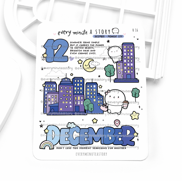 2026 monthly deco stickers