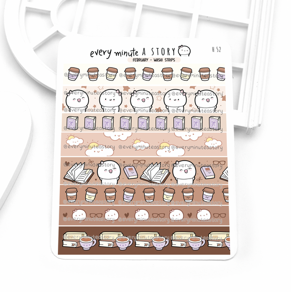 2026 monthly deco stickers matching washi strips