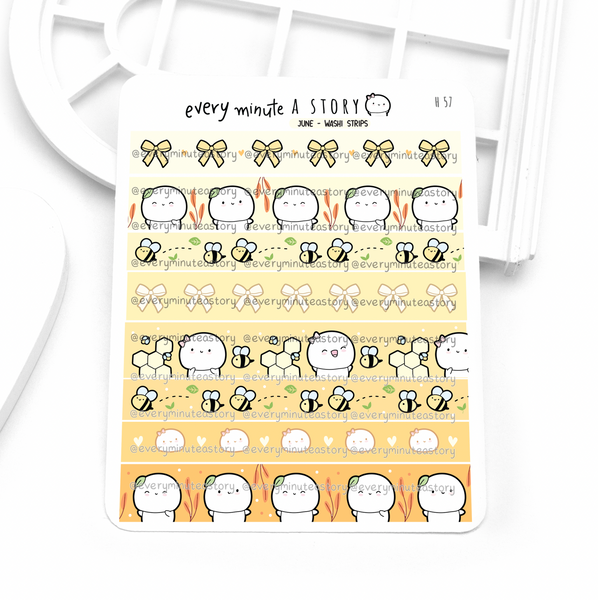 2026 monthly deco stickers matching washi strips