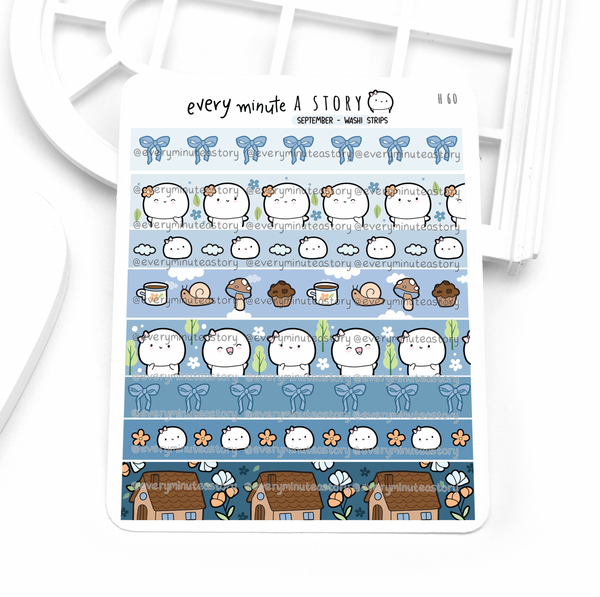 2026 monthly deco stickers matching washi strips