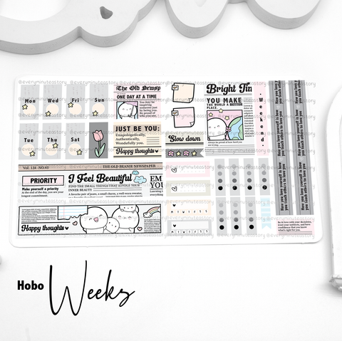 Bright times newspaper Hobonichi weeks kit
