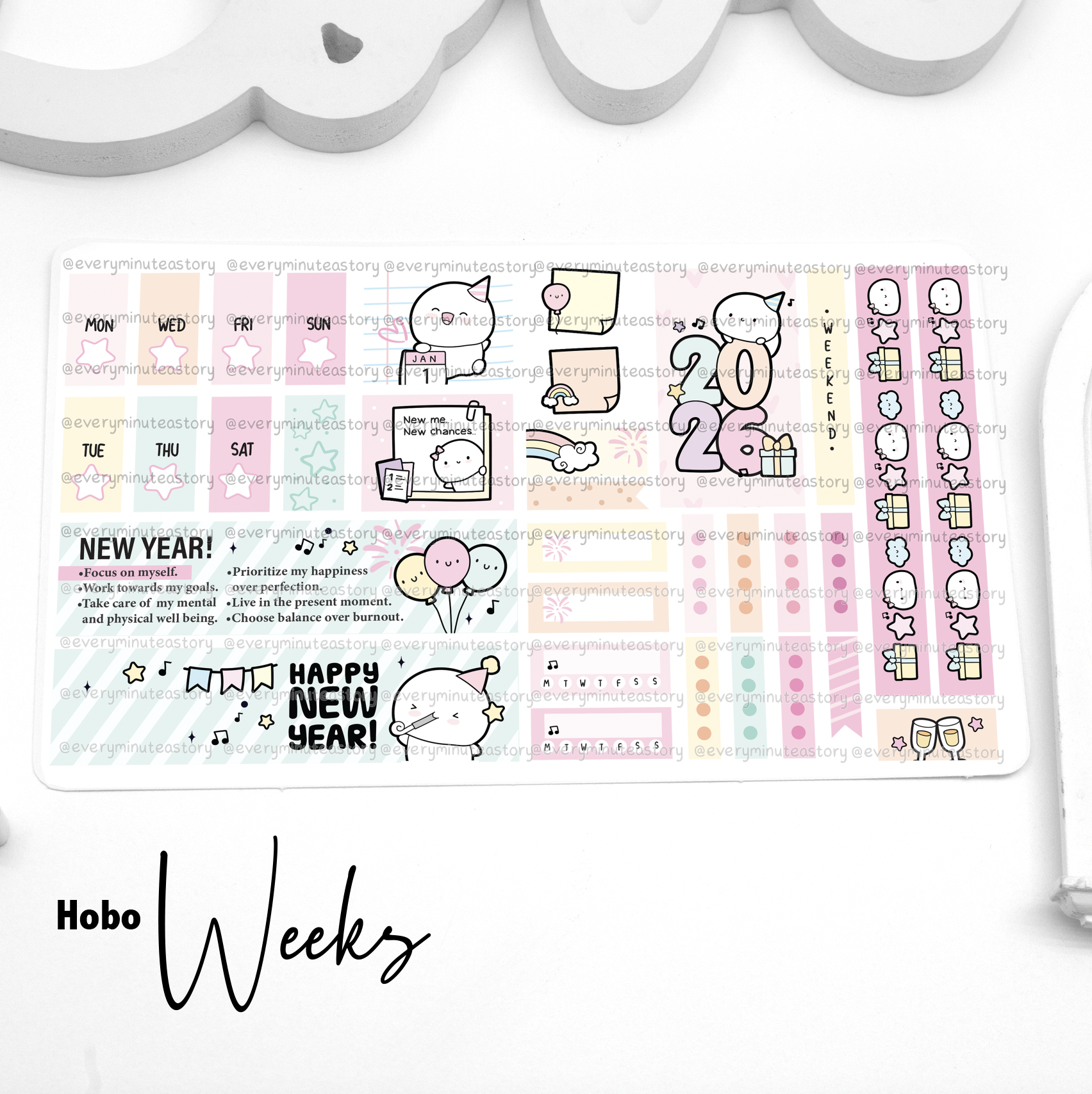 New year 2026 Hobonichi weeks kit