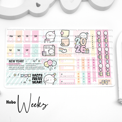 New year 2026 Hobonichi weeks kit