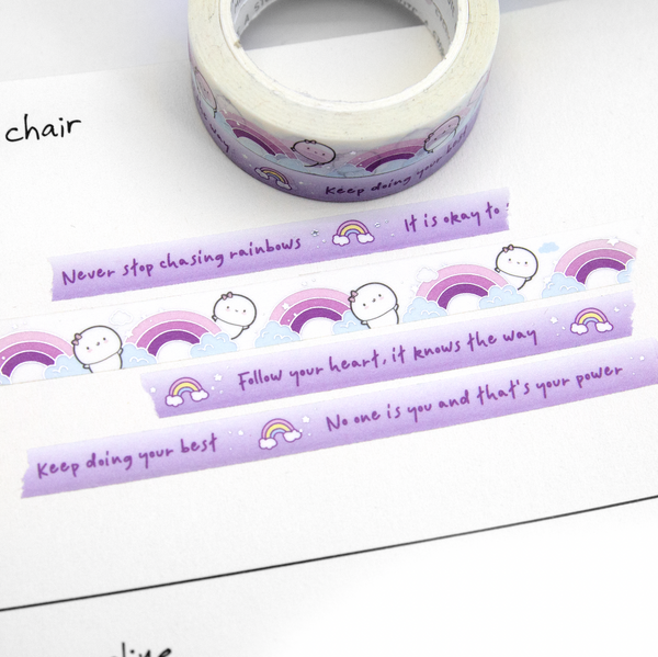 Never stop chasing rainbows, Beanie washi - Limited stock, Limit 1/order