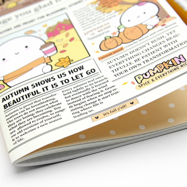 Autumn times B6 notebook, grid pages - LIMITED STOCK! LIMIT: 1/order