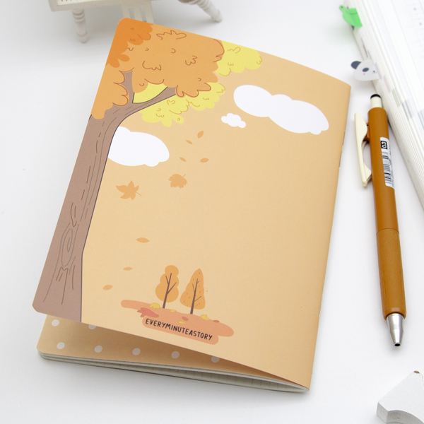 Autumn times B6 notebook, grid pages - LIMITED STOCK! LIMIT: 1/order
