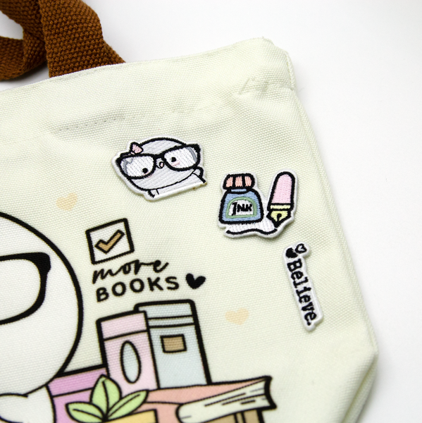 Pen and ink, Beanie iron-on embroidery patch -Limited Stock! Limit 2/order