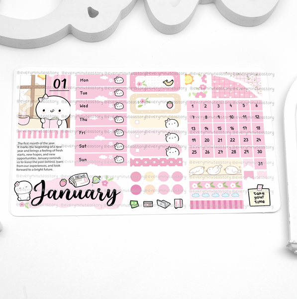 2027 monthly kits for hobonichi cousin