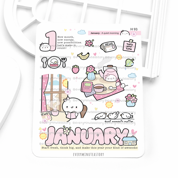 2027 monthly deco stickers
