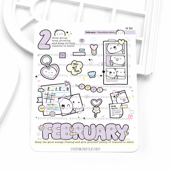 2027 monthly deco stickers