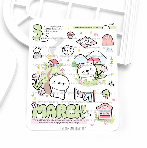 2027 monthly deco stickers