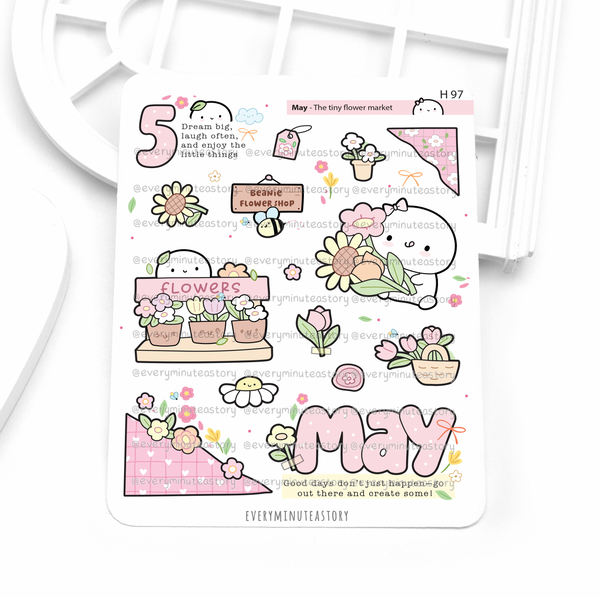 2027 monthly deco stickers
