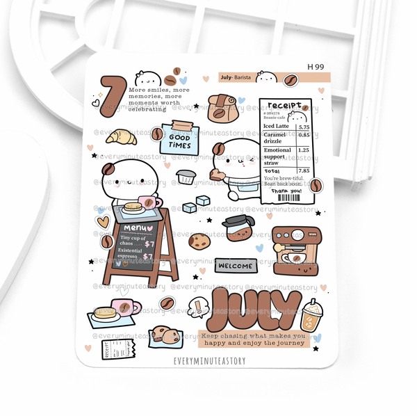 2027 monthly deco stickers