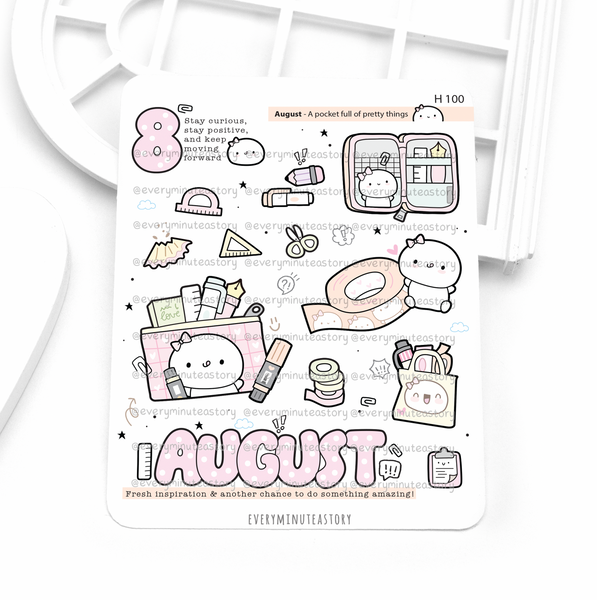 2027 monthly deco stickers