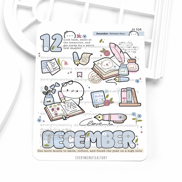 2027 monthly deco stickers