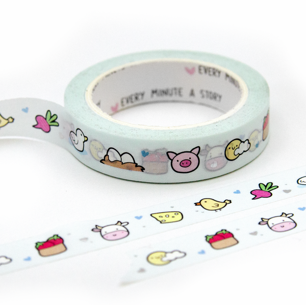 Sweet farm animals washi - Limited Stock, limit 1/order