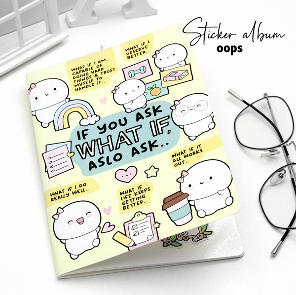 OOPS Re-usable sticker album B6 - Limited Stock! Limit 1/order