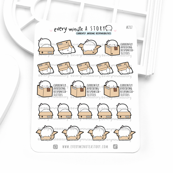 Avoiding responsibilities Beanie stickers