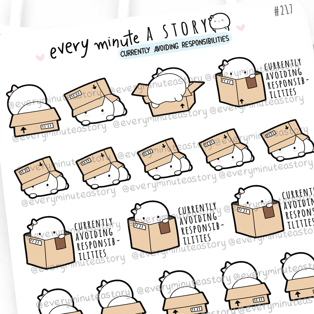 Avoiding responsibilities Beanie stickers