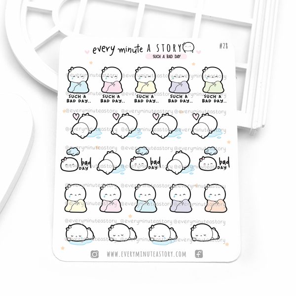 Such a bad day Beanie stickers