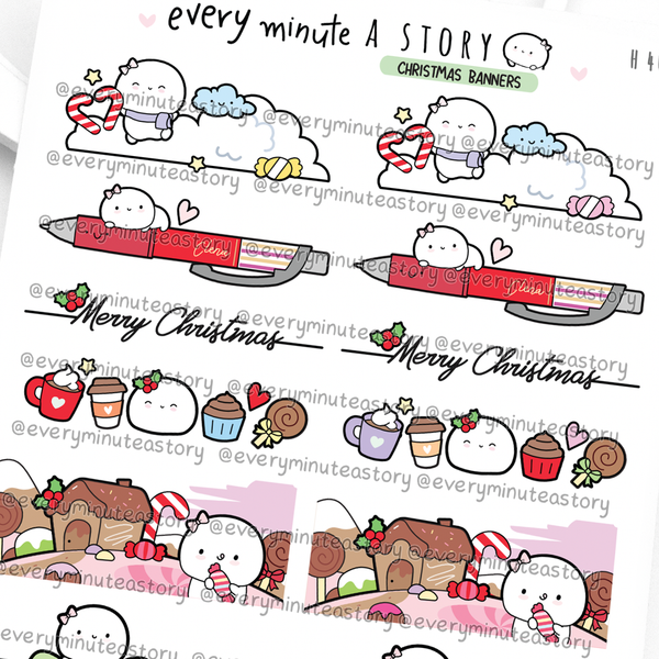 Christmas deco banners- LOW STOCK!