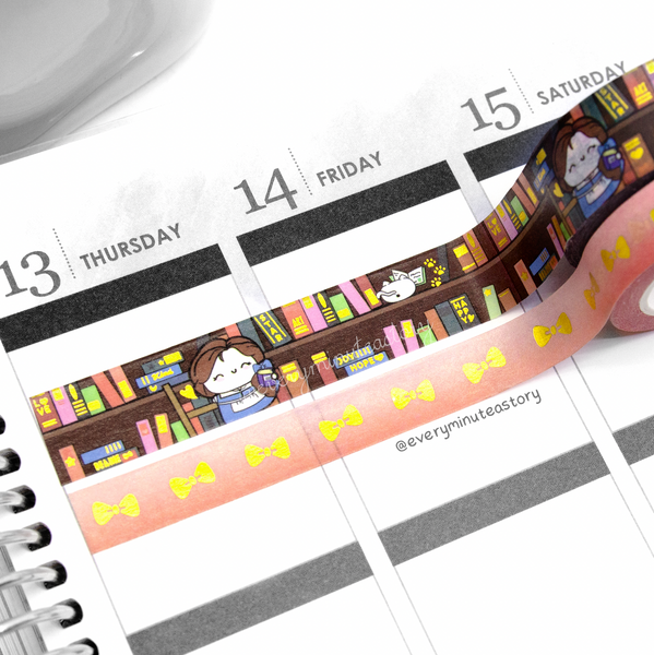 PRE-SALE washi #5! Belle's library Beanie washi
