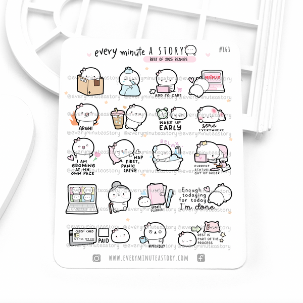 Best of 2025 Beanie sticker sampler