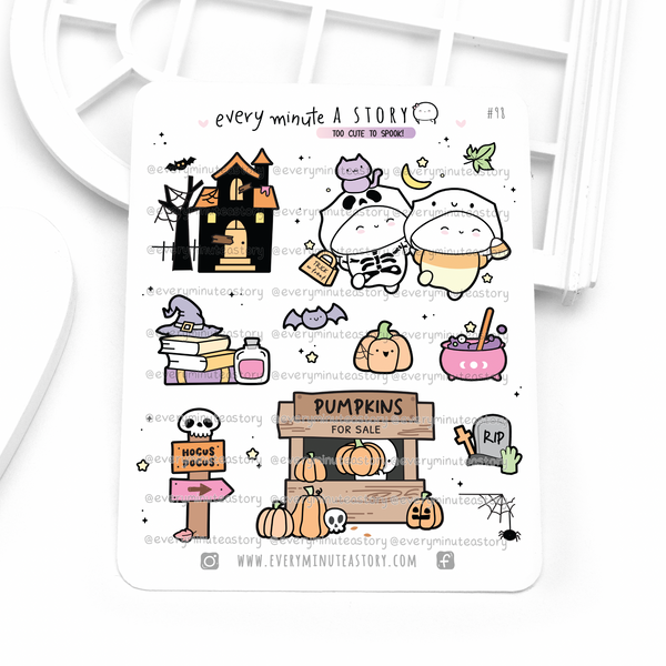 Halloween big stickers- LOW STOCK!