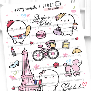 Beanie in Paris big stickers