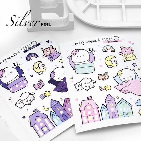 Sweet Dreams big stickers silver foil- Limited Stock!