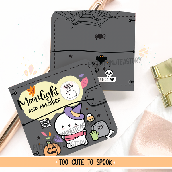 Moonlight and mischief, halloween sticker book and Jelly cover add on- Limited Stock!