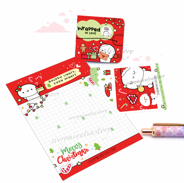 Wrapped in love, Christmas sticker book and Jelly cover add on- Limited Stock!