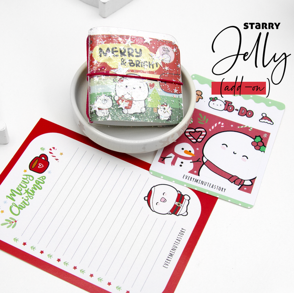 Merry & Bright sticker book and Jelly cover add on- Low Stock!