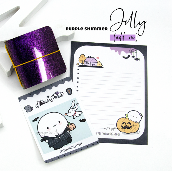 Spooky nights sticker book and Jelly cover add on-Low Stock!