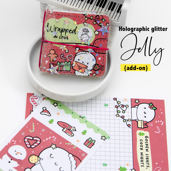 Wrapped in love, Christmas sticker book and Jelly cover add on- Limited Stock!