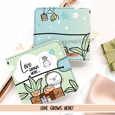 'Love grows here' plant Sticker book and Jelly cover- LOW STOCK!