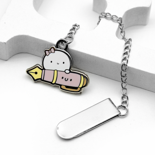 Scribbling stories, Beanie enamel chain bookmark- Limit 2/order