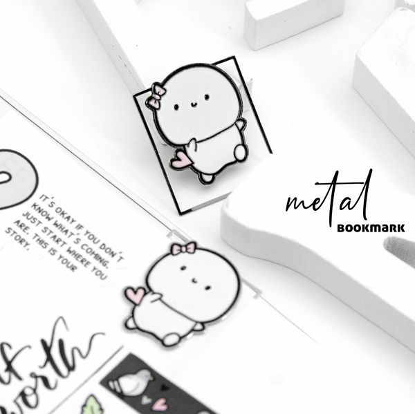 Beanie square metal bookmark, page marker- Limited Stock!