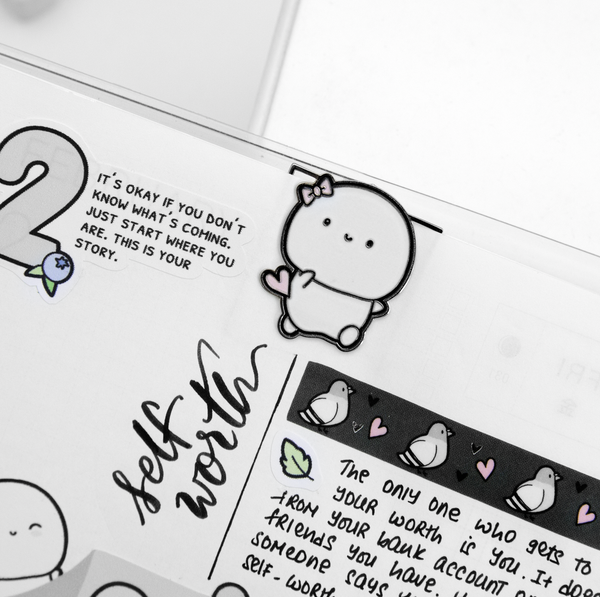 Beanie square metal bookmark, page marker- Limited Stock!