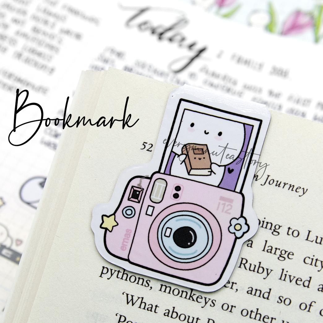 Wanderlust travel polaroid magnetic bookmark- LOW STOCK!