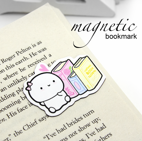 Bookworm Beanie, magnetic bookmark- Limited Stock!